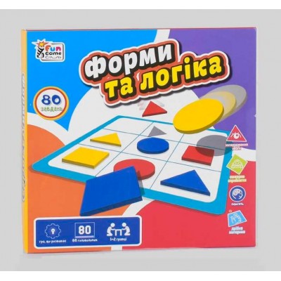 Дитяча Розвиваюча гра Форми та логіка UKB-B 0034 4FUN Game Club , українською мовою в магазині autoplus, з доставкою по Україні, краща ціна