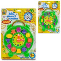 Дитяча гра Мій перший годинник 7331 геометричні фігури, цифри, 4FUN Game Club