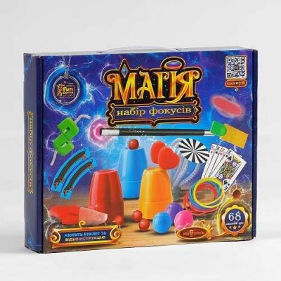 Дитячий Набір фокусів Магія 72168 4FUN Game Club , чарівна паличка, 68 способів гри, QR-код з відео майстер-класом