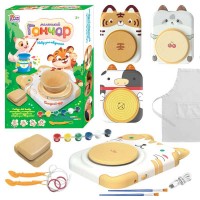 Маленький гончар 35240 "4FUN Game Club", 4 види, USB-кабель, автоматичний гончарний круг, глина, фарби, пензлики, інструменти, ВИДАЄТЬСЯ ТІЛЬКИ МІКС ВИДІВ