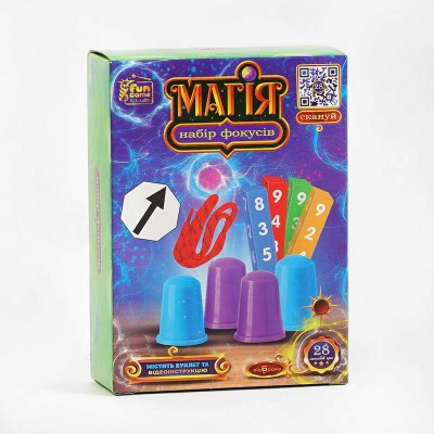 Дитячий Набір фокусів Магія 38488 ,4FUN Game Club , 28 способів гри, QR-код з відео майстер-класом