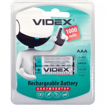 Акумулятори VIDEX ААА 1000 акумуляторні у магазині autoplus, з доставкою по Україні, краща ціна