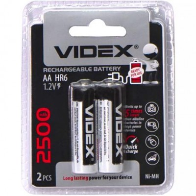 Акумулятори VIDEX АА 2500 акумуляторні у магазині autoplus, з доставкою по Україні, краща ціна