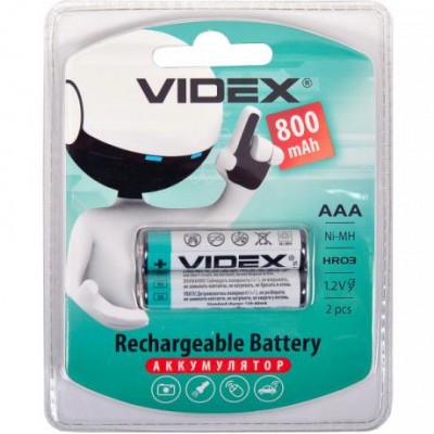 Акумулятори VIDEX ААА 800 акумуляторні V-291765 у магазині autoplus, з доставкою по Україні, краща ціна