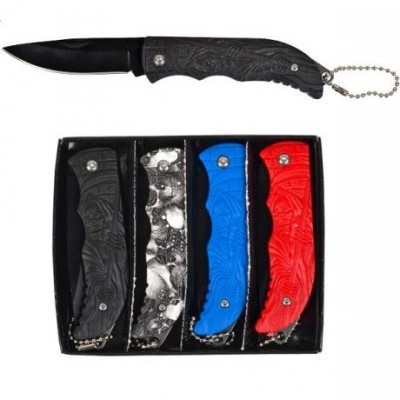 Набір ножів складаних кишенькових 4 шт, 16 см КА-901