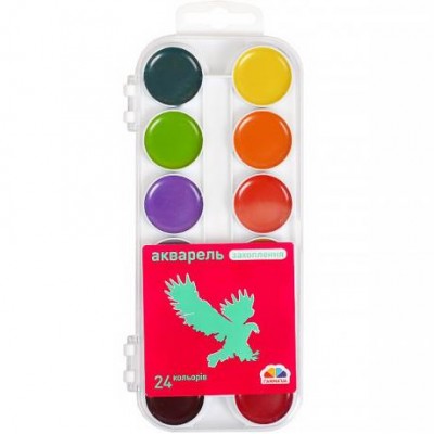 Акварель 24 кольори "Захоплення" пластик "Гамма" 17 * 7,5 см у магазині autoplus, з доставкою по Україні, краща ціна