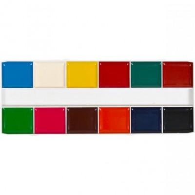 Акварель 12 кольорів "Малята" картон "Гамма" 17 * 7см у магазині autoplus, з доставкою по Україні, краща ціна