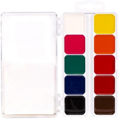 Акварель 10 кольорів "Захоплення" пластик "Гамма" 13,5 * 7,5 см у магазині autoplus, з доставкою по Україні, краща ціна