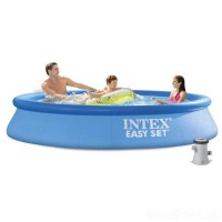 Intex Басейн наливний 28118 NP 305х61см, об'єм = 3077л, з фільтр-насосом (1250 л/год)
