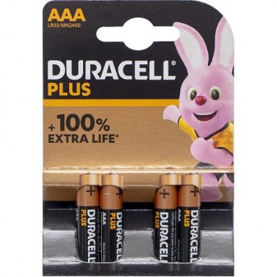 Батарейка Duracell Plus LR-03 ААА по 4 штуки mini