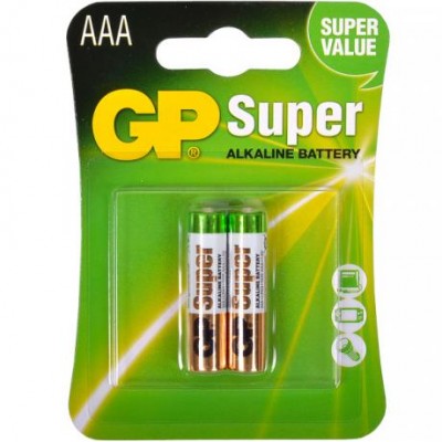 Батарейка GP 24A-U2 лужна LR03, AAA по 2 шт. Alkaline Super у магазині autoplus, з доставкою по Україні, краща ціна