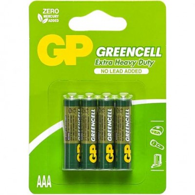 Батарейка GP Greencell 24G-UE4 сольова бл/4 R3P, AAA GP-000478 у магазині autoplus, з доставкою по Україні, краща ціна