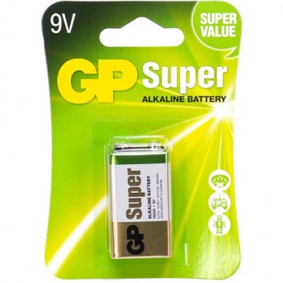 Батарейка GP 1604A-5UE1 лужна 6LF22,6LR61 Alkaline Super (крона) у магазині autoplus, з доставкою по Україні, краща ціна