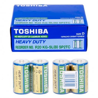 Батарейка Toshiba R20 KG-SL(B) SP2TC T-152596