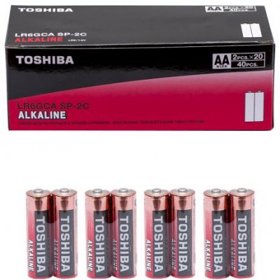 Батарейка Toshiba LR6 GCA SP-2C Economy Alkaline