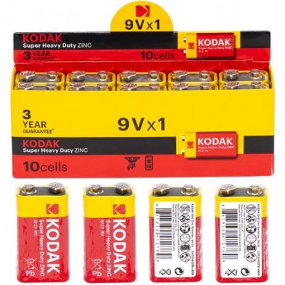Батарейка Kodak EXTRA HEAVY DUTY 6F22 9V (крона) у магазині autoplus, з доставкою по Україні, краща ціна