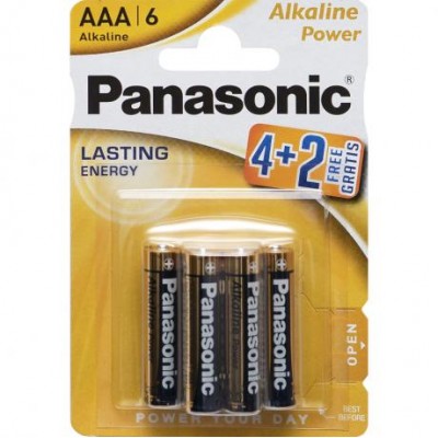 Батарейка Panasonic AAA LR03 по 6шт Alkaline Power