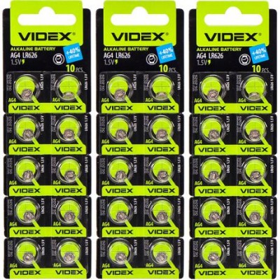 Батарейка Videx "таблетка" AG 4