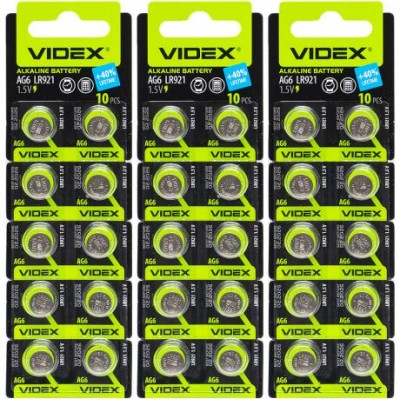 Батарейка Videx "таблетка" AG 6 V-291697 у магазині autoplus, з доставкою по Україні, краща ціна