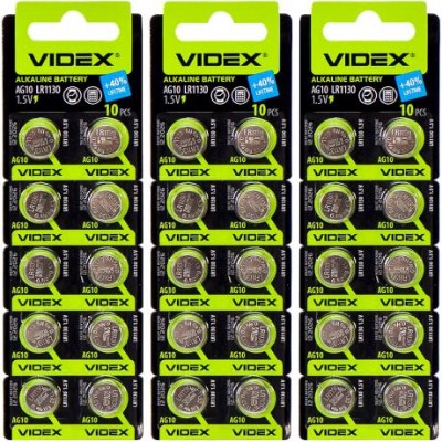 Батарейка Videx "таблетка" AG 10 у магазині autoplus, з доставкою по Україні, краща ціна