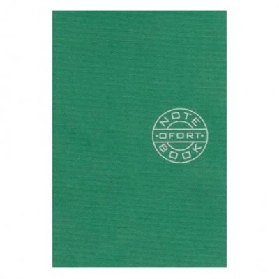 Книга записна А6 "Графіка" 36л., чистий лист, скоба Зелена ЗК6836