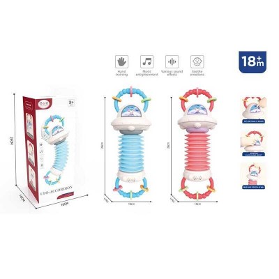 Брязкальце FXB 7 (72/2) 2 кольори, пискавка, тріскачка, пальчикова гра
