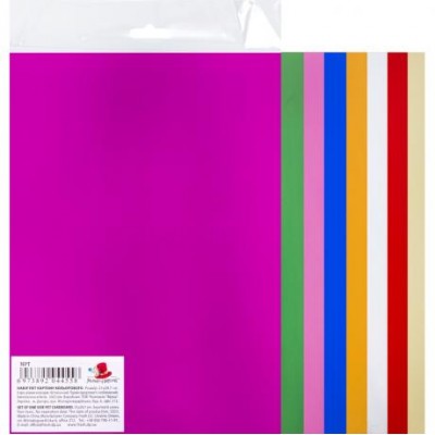 Набір ПЕТ картону А4 односторонній 8 кольорів NPT/044558