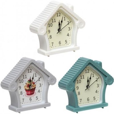 Настільний годинник - будильник 2206 "Будиночок" з малюнком у магазині autoplus, з доставкою по Україні, краща ціна