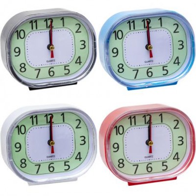 Настільний годинник - будильник 802Y овальні 12,5х10х4см у магазині autoplus, з доставкою по Україні, краща ціна