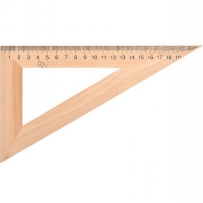 Трикутник 22 см дерев'яний (60*90*30)TD-22693