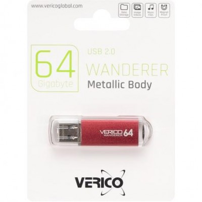 Флешка Verico USB 64Gb Wanderer Red 600777