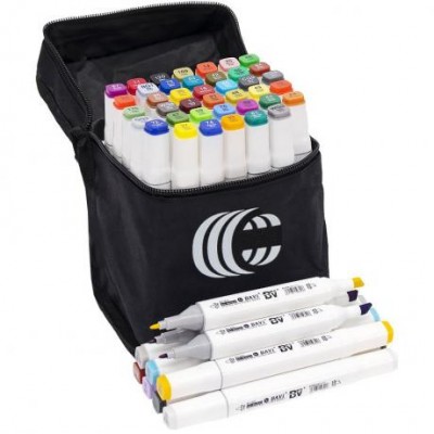 Набір скетч-маркерів 40 кольорів BV820-40 у сумці у магазині autoplus, з доставкою по Україні, краща ціна