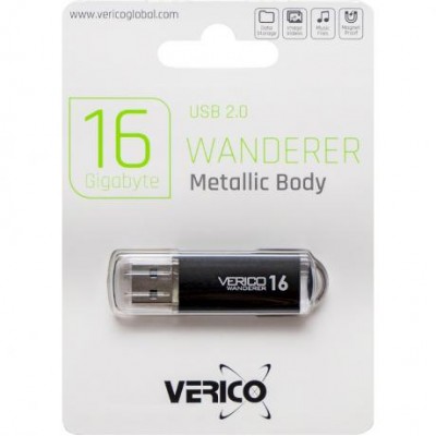 Флешка Verico USB 16Gb Wanderer Black 03087/600616