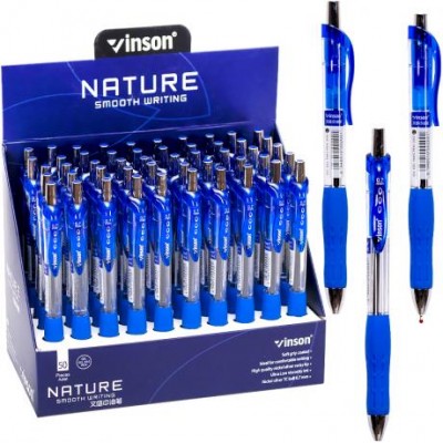Ручка масляна VINSON синя 200 автоматична у магазині autoplus, з доставкою по Україні, краща ціна