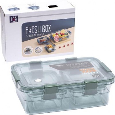 Набір контейнерів харчових "fresh box" 3шт (2,6 л, 0,45 л, 0,45 л) 708-7077 пластик