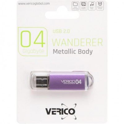 Флешка Verico USB 4Gb Wanderer Purple 600524