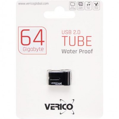 Флешка Verico USB 64Gb Tube Black 602351/31258 у магазині autoplus, з доставкою по Україні, краща ціна