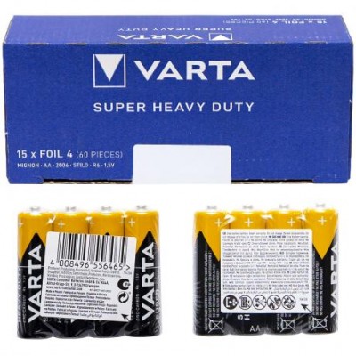 Батарейки R6 Varta Superlife ZnCb AA 4 шт 022397