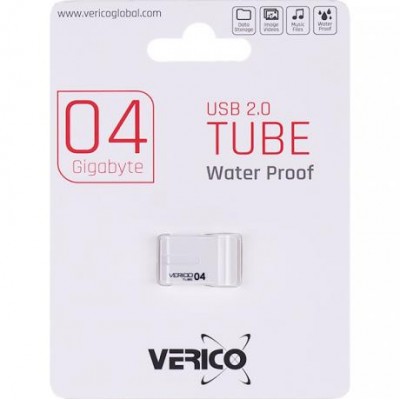 Флешка Verico USB 4Gb Tube White 1UDOV-P8WE43-NN