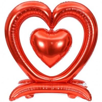 Кулька фольгована підлогова "Серце" 100*90 см FL-008