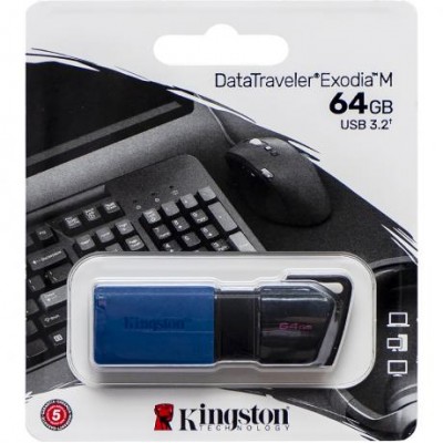 Флешка Kingston USB 64Gb DT Exodia M64GB USB 3.2 326260