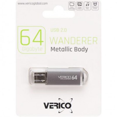 Флешка Verico USB 64Gb Wanderer Gray 600746