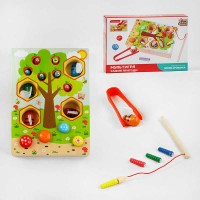 Мультигра Садові пригоди 78396 4FUN Game wood Club , магнітна гра, бджілки, грибочки