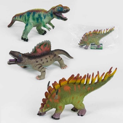 Динозавр музичний Q 9899-507 А ,4 види, м'який, гумовий, 41 см, 1 шт
