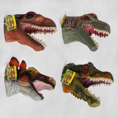 Голова на руку Q 9899-782 (48/3) “Динозаври”, 4 види, гумові, 1шт в пакеті, ВИДАЄТЬСЯ ТІЛЬКИ МІКС ВИДІВ