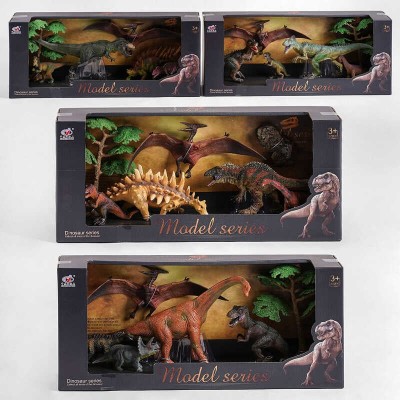 Набір динозаврів Q 9899-W1 4 види, 6 елементів, 5 динозаврів, аксесуар в магазині autoplus, з доставкою по Україні, краща ціна