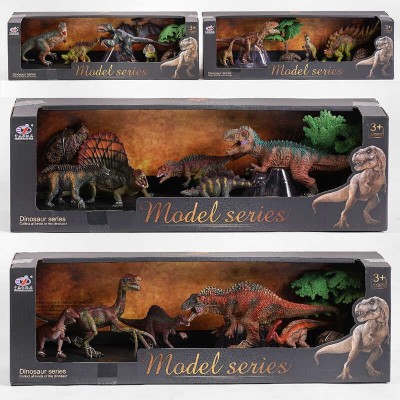Набір динозаврів Q 9899 Q 2 4 види, 7 елементів, 5 динозаврів, 2 аксесуари