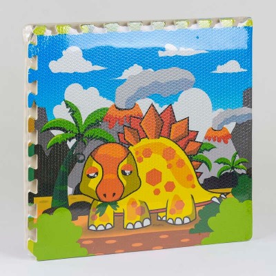 Килимок-пазл ігровий EVA Динозаври С 36570 4 шт в упаковці, 60х60 см