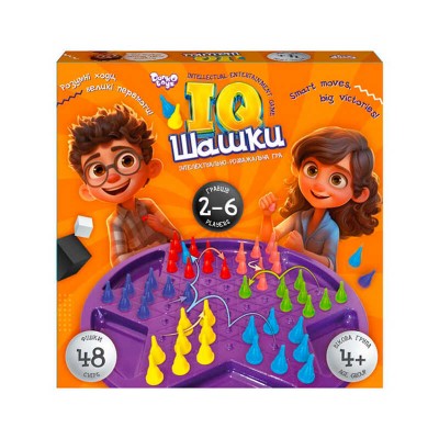 Розвиваюча настільна гра "IQ Шашки" IQCh-01 (10) "Danko Toys"