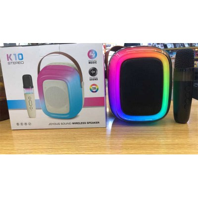 Караоке C 66383 (30) bluetooth, мікрофон, підсвічування, type-c, TF-картка, зміна голосу, регуляція гучності